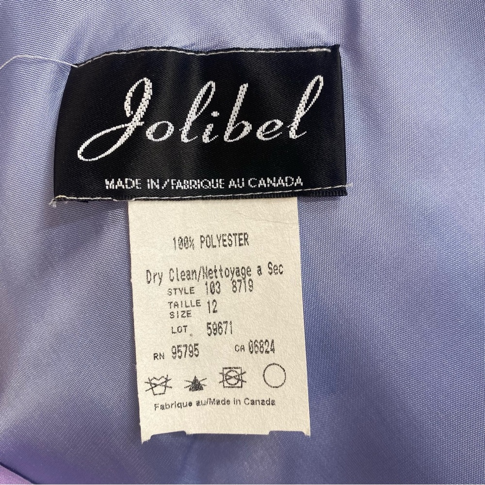Jolibel Lavender Pink Blue Rainbow Evening Gown Dress size 12 - Picture 6 of 6